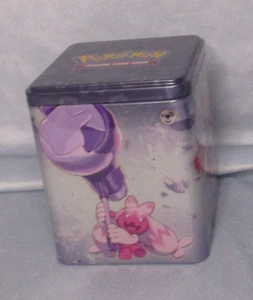 Nintendo  Game Freak Pokemon TCG Stack 'Em High Card Holder Metal Type Tin EMPTY - Picture 1 of 6