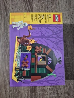 40721 Halloween Granero Temporada Lego Set Esqueleto Minifigura Exhibición Decoración Gato Negro Foto 1 de 4