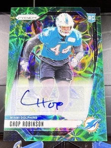 2024 Chop Robinson Panini Prizm Green Scope Prizm Rookie Auto #319 71/75 - Picture 1 of 2