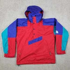 The North Face Jacket XS Mens Red Hooded T Snap Waterproof Coat Gore Tex USA VTG - Picture 1 of 17