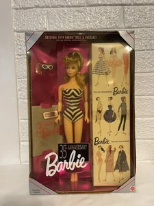 1993 Mattel Barbie 35TH Anniversary Original 1959 Barbie Doll New In Box Blonde! - Picture 1 of 6