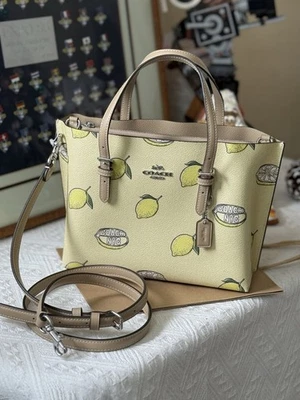 Bolso de Mano COACH Mollie 25 CAL78 NUEVO CON ETIQUETAS Bandolera con Estampado de Limón Foto 1 de 4