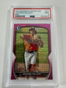 2023 Bowman Chrome Jackson Holliday Pink Mega Box /199 PSA 9 - Picture 1 of 2
