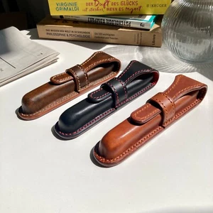 Obra maestra estuche de cuero para 1 dispositivo de escritura pluma estilográfica estuche para Montblanc - Imagen 1 de 23