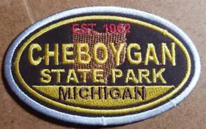 3 Stück Cheboygan Michigan State Park Hut Größe Patch Posten ca. 2,25x3,75" - Bild 1 von 2