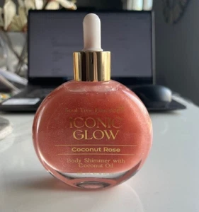 Soul Tree Essence ICONIC GLOW COCONUT ROSE OIL Body Shimmer Oil w/dropper New - Picture 1 of 8