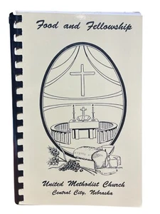 Vintage 1990 United Methodist Church, Central City, Nebraska Cook Book Recipes - Picture 1 of 8