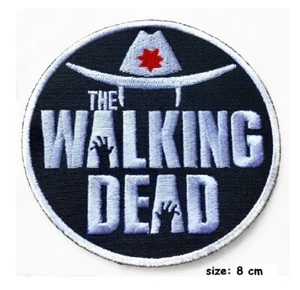 Walking Dead Stickerei Patch Bügelbild Aufnähen Film Comic Mode Abzeichen Cartoon - Bild 1 von 2