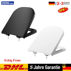 Asiento de inodoro esquinero Asiento de inodoro con Softclose automático de descenso Duroplast extraíble - Imagen 1 de 21