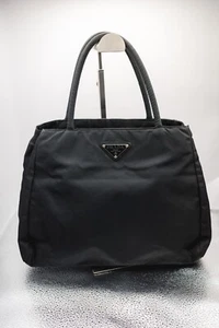 PRADA Tote Hand bag Nylon Tessuto Black Authentic from JAPAN - Picture 1 of 12