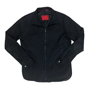 Zara Man Jacket Men's Size M Black Quilted Full Zip Dressy Lightweight Coat EUC - Picture 1 of 5