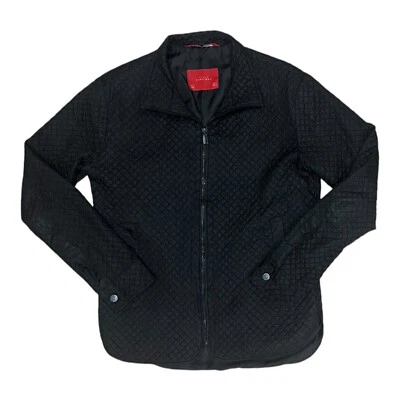 Chaqueta de hombre Zara talla M negra acolchada cremallera completa elegante abrigo ligero usada en excelente estado Foto 1 de 4