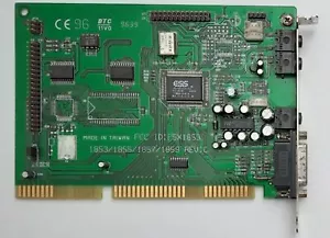 BTC 1853 ISA Soundkarte (ESS ES1868F, retro, 1996) - Bild 1 von 4
