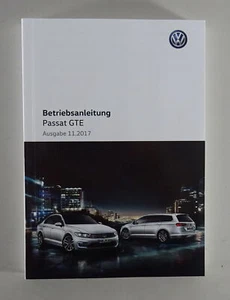 Betriebsanleitung VW Passat GTE / B8 Typ 3G Stand 11/2017 - Bild 1 von 1