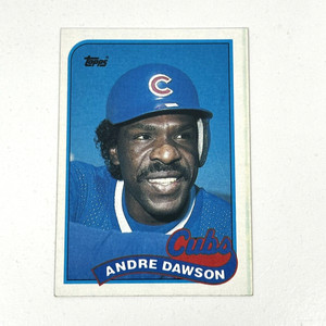 1989 TOPPS BASEBALL CARD ANDRE DAWSON #10 CHICAGO CUBS MLB