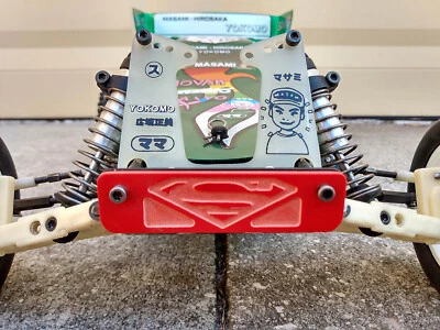 Team Associated RC10 Superman Logo Hot Trick Style Front and Rear Bumper Set - Image 1 of 4