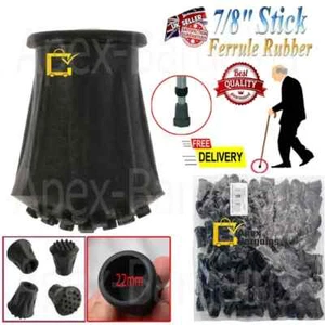 50x GROSSE PACKUNG 22mm GUMMI ZWINGEN STRAPAZIERFÄHIG Gehstock Stock Krücke Ende - Bild 1 von 5