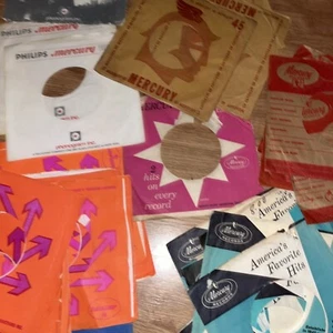 Lot Of 50+ Empty Mercury Records Company Sleeves For 45 RPM Records - Picture 1 of 6