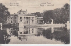 Carte Postale Pologne Varsovie Palais De Lazienki 1916 Champ De Poste - Imagen 1 de 2