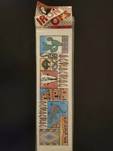 NIP  Dimensional Velour Designs Iron-Ons southwest cactus clutter  - Picture 1 of 6