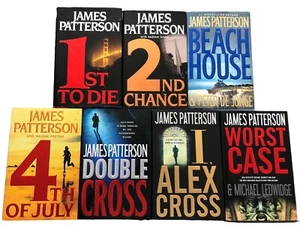 Lot of 7 James Patterson Crime Mystery Thrillers HCDJ Books - Picture 1 of 13