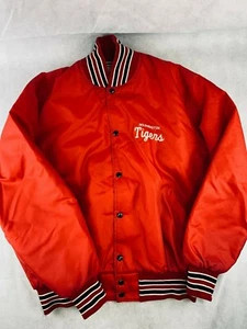 VTG Neff Washington Tigers Varsity Jacket~Tigers~Red~Embroidered~Made in USA-XXL - Picture 1 of 8