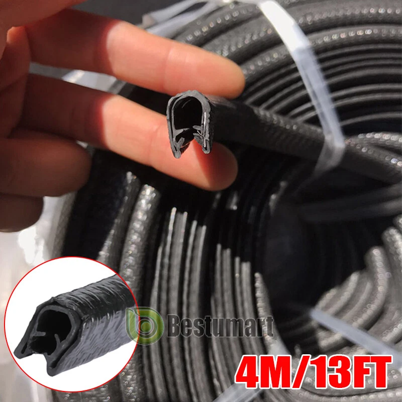 4M Juntas De Goma Para Ventanas y Puertas Autos Universal Tira Selado Burletes - Imagem 1 de 4