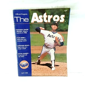 1988 Houston Astros Official Souvenir Program Nolan Ryan Cover - Picture 1 of 3