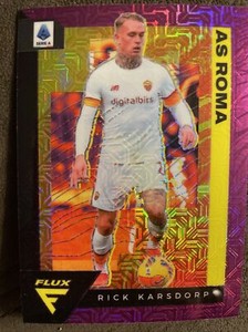 2021-22 Panini Chronicles Base Serie A Flux Purple Mojo Prizm Rick Karsdorp #273