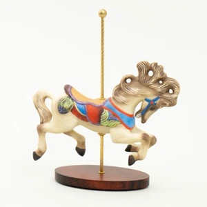 Franklin Mint "Treasury of Carousel Art Animals" Tan Miniature Horse Pony 6.5" T - Bild 1 von 6