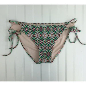 Xhilaration Hipster Bikini Bottom Only Size Large NEW Geometric Side Tie - Picture 1 of 4