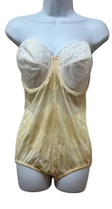 Underscore by JC Penney Beige Body Briefer Bodysuit Shapewear Underwire Bra 38D - Picture 1 of 14