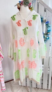 Hippie Tunika Stufen Hängerchen Italy Kleid Love Ibiza 38, 40 42 - Bild 1 von 4