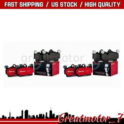 Brembo Front Rear Brake Pad Disc Brake Pad Set for 2012-2018 Audi A6 Quattro - Image 1 of 4