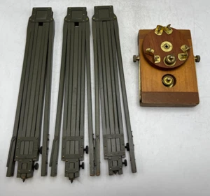 Military Folmer Graflex #1 Crown Camera 3 Leg Adjustable Tripod No. 1 w/ Head - Picture 1 of 15