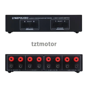 Amplificador amplificador bidireccional interruptor selector de altavoces 2 entradas 2 salidas selector de altavoces de audio tz - Imagen 1 de 6