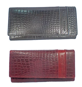 HILL BURRY Cartera de mujer Cartera XXL Cartera de mujer Cartera roja - Imagen 1 de 10