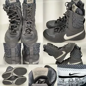 Nike Legend S/S High Top Damen Sneaker Grau Gesteppt Stiefel Schuhe Größe 6 " - Bild 1 von 8