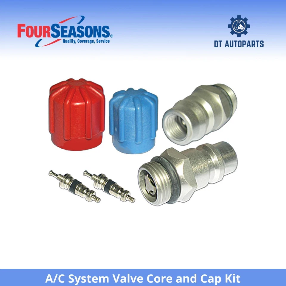 For 1994-2005 Buick LeSabre A/C System Valve Core and Cap Kit 4 Seasons 1995 - Image 1 of 4