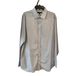 Banana Republic camicia uomo grigia a righe slim fit popeline elasticizzato taglia XL casual - Foto 1 di 9