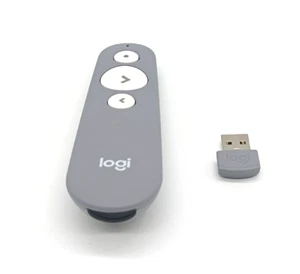 Prezenter Logitech R500S z laserem i Bluetooth/USB - szary - Zdjęcie 1 z 3