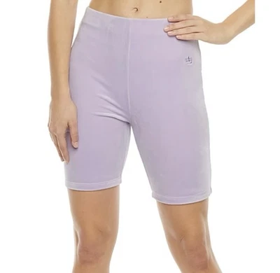 Juicy By Juicy Couture Velour High Rise Bike Short Size XXL Lilac Sky NEW - Image 1 of 4