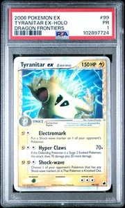 PSA 1 Tyranitar Ex Holo Dragon Frontiers #99 2006 Pokemon PR - Picture 1 of 2