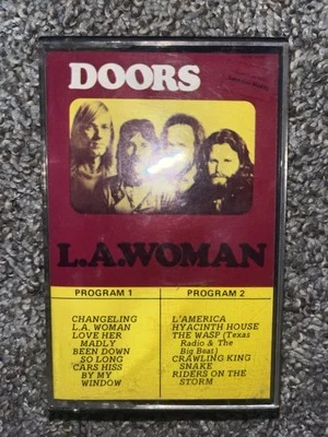The Doors L.A. Woman Cassette 1971 Elektra Rare Early Canadian Paper Label - Image 1 of 4