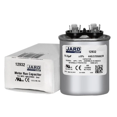 JARD Oval 10 mfd uf 440 370 Volts Motor Run Capacitor replaces Titan Pro TOCF10