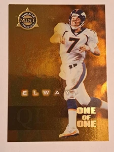 1998 Pinnacle Mint Collection GOLD John Elway "ONE OF ONE" ***RARE*** #1/1 - Picture 1 of 2