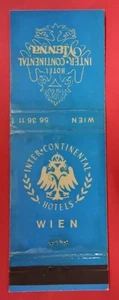 INTER CONTINENTAL HOTELS WIEN MATCHBOOK COVER - WIEN ÖSTERREICH - Bild 1 von 3