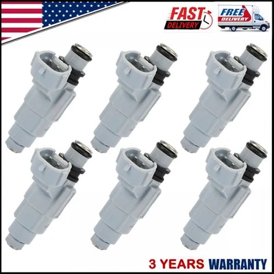 6X Inyector de combustible 1571052D00 para Suzuki XL-7 2001 Grand Vitara 2002-2006 2,7 L V6 Foto 1 de 4