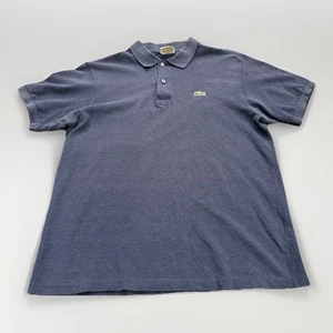 Camiseta polo Lacoste para hombre azul 1/4 botón logotipo de cocodrilo calce clásico talla 4 - Imagen 1 de 8