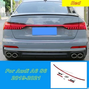 For Audi A6 Quattro S6 2019-2025 Red Rear Door Trunk LED Tail Light Molding 3PCS - Bild 1 von 9